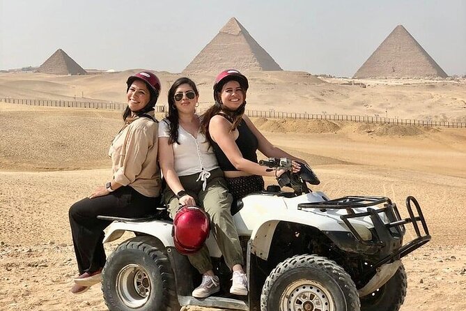Giza Pyramid tour with ATV,Camel,Lunch,shopping,Dinner Show - Quad Bikes for 60 Minutes: The Desert Portion That Changes the Mood