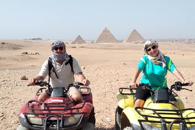 Giza pyramids and quad ATV bike one hour around Sahara desert in Giza - Quad bike hour in the desert near Giza: fun, but manage expectations