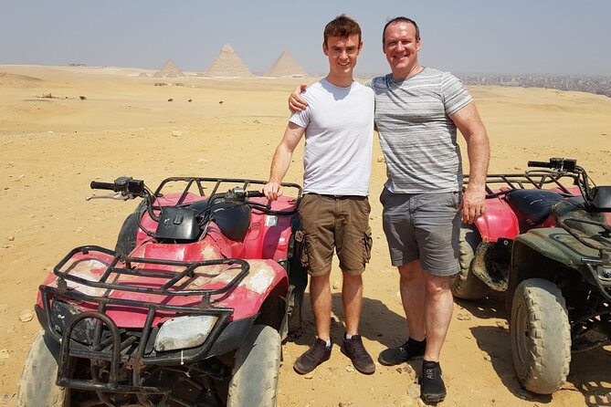 Giza pyramids and quad ATV bike one hour around Sahara desert in Giza - How long it really takes, and who should book