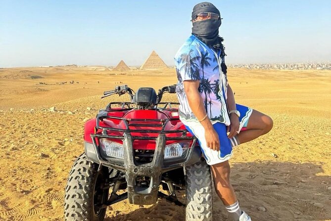 Giza Pyramids, Camel ride and Shopping with ATV Quad bike - Private transport and punctual guiding that keeps stress down