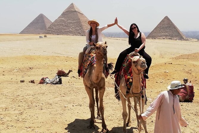 Giza Pyramids, Ride a Camel, Sphinx, Egyptian Museum& Bazaar, Lunch is included. - Timing, comfort, and who this tour suits best