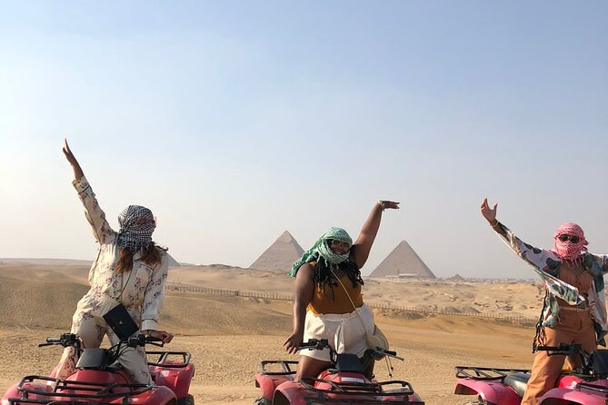 Giza Pyramids, Sphinx ,Camel Ride, ATV Quad Bike Private Excursion - The quad bike hour around the Giza desert area