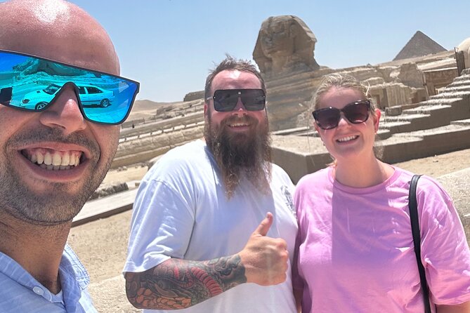 Giza Pyramids Sphinx Saqqara Memphis and Dahshur Day Tour - Tour Style: Private Group, Guide Energy, and Lunch