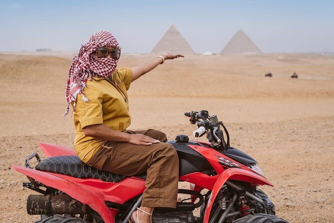 Giza pyramids,Sphinx,ATV bike,Camel ride,Dinner cruise& shopping - The guide experience: names you might meet and what the team is praised for