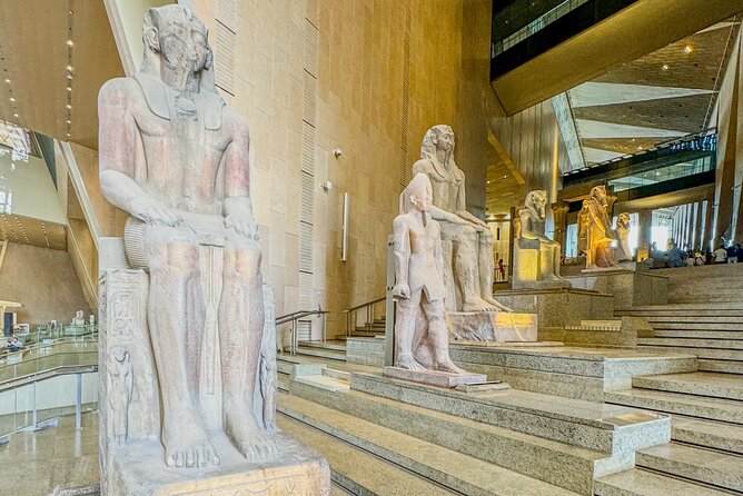 Grand Egyptian Museum and Pyramids of Giza Private Tour - Great Sphinx and the nearby temple area: the photo magnet