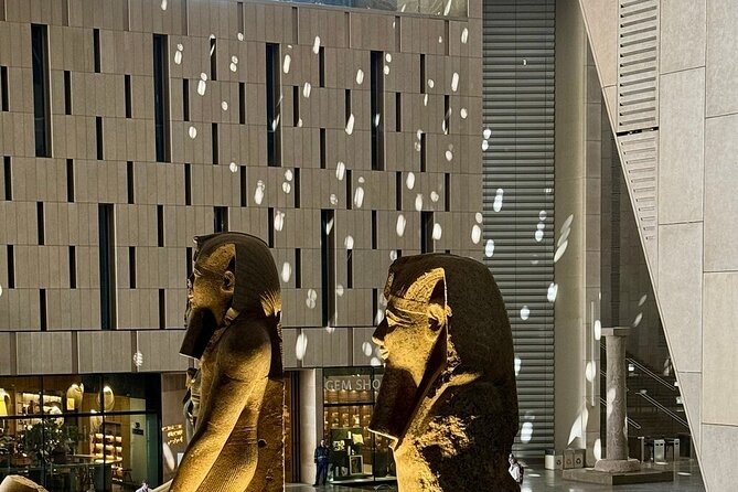 Grand Egyptian Museum, Giza Pyramids and Great Sphinx Tour - Grand Egyptian Museum in One Day: Open Court, Grand Staircase, New Galleries