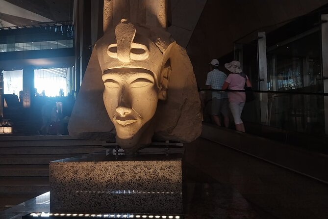 Grand Egyptian Museum, Grand staircase, New Galleries, and lunch. - Lunch at GEM: choosing koshary, shawerma, or falafel