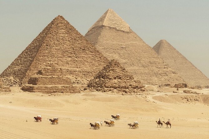 Great Giza Pyramids, Sphinx , saqqara step Pyramid , Memphis city - Panoramic viewpoint time: where your photos get the wow-factor