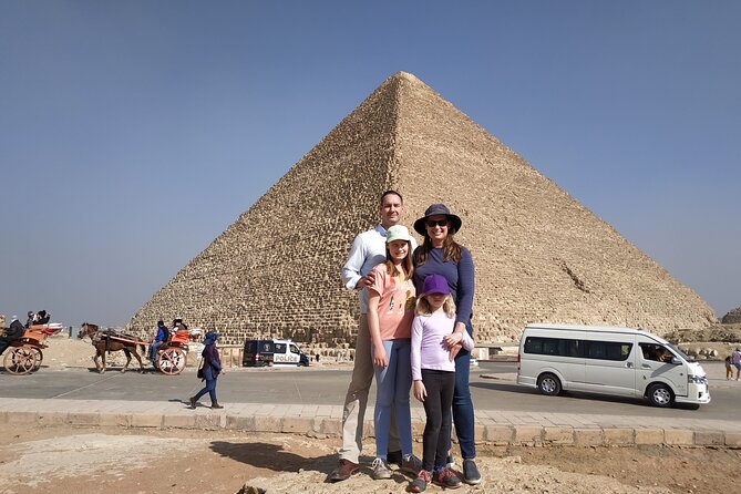 Guided Tour of Giza Pyramids&Sphinx&Camel Ride&ATV bike &Lunch - Stop 1: Pyramids of Giza and the Great Pyramid of Khufu