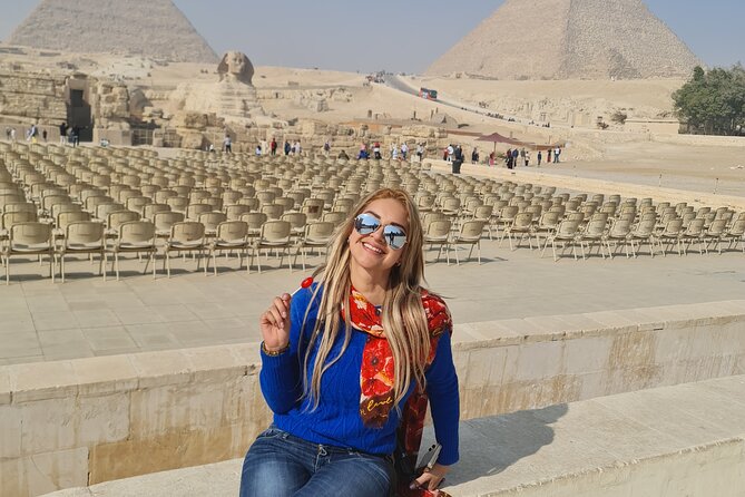 Half Day private guided tour Giza Pyramids,Sphinx,lunch,camel rid - Pyramids of Giza: Khufu, Khafre, Menkaure, and the panoramic viewpoint