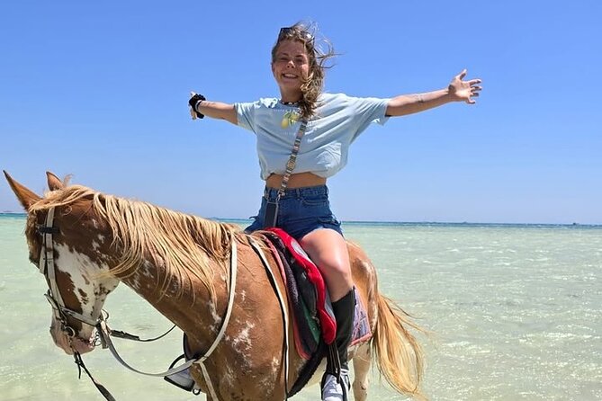 Horse riding Adventure on the Sea with Transfer in Hurghada - Price and value: the $10 headline plus the EUR 10 admission
