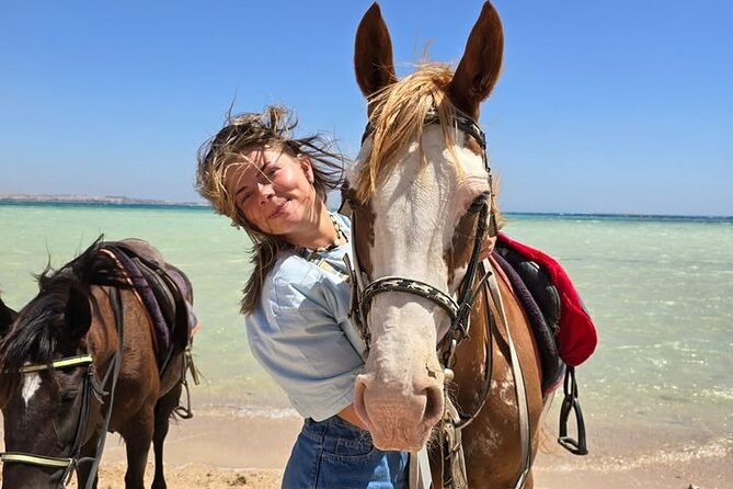 Horse riding Adventure on the Sea with Transfer in Hurghada - The horses and the instructor: safety first, fun fast
