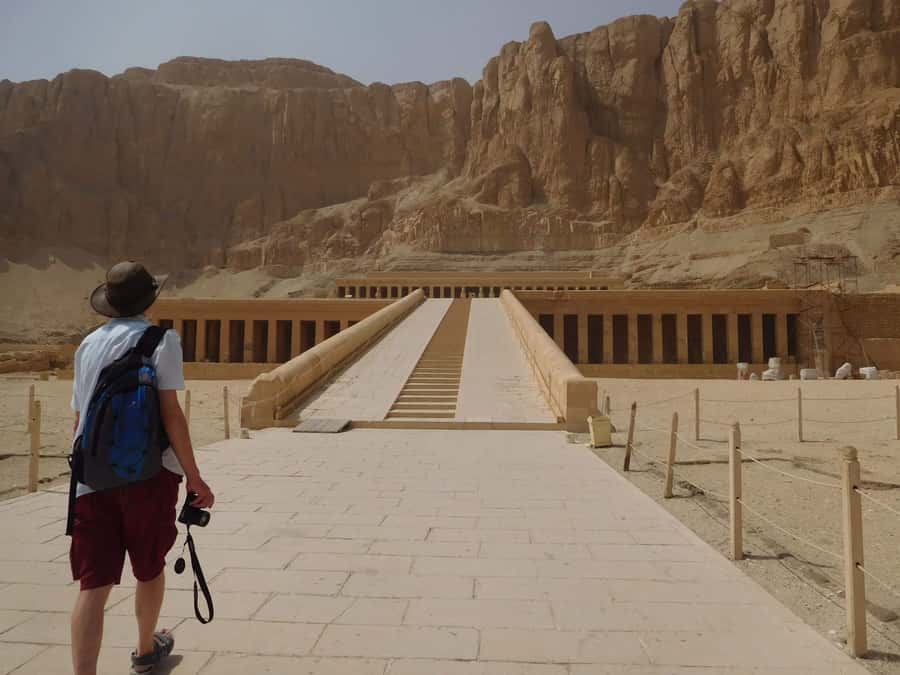 Hot-air Balloon Visit Kings Valley Tombs Hatshpsuit Boatride - Hatshepsut’s Mortuary Temple: Female Pharaoh, Big Atmosphere