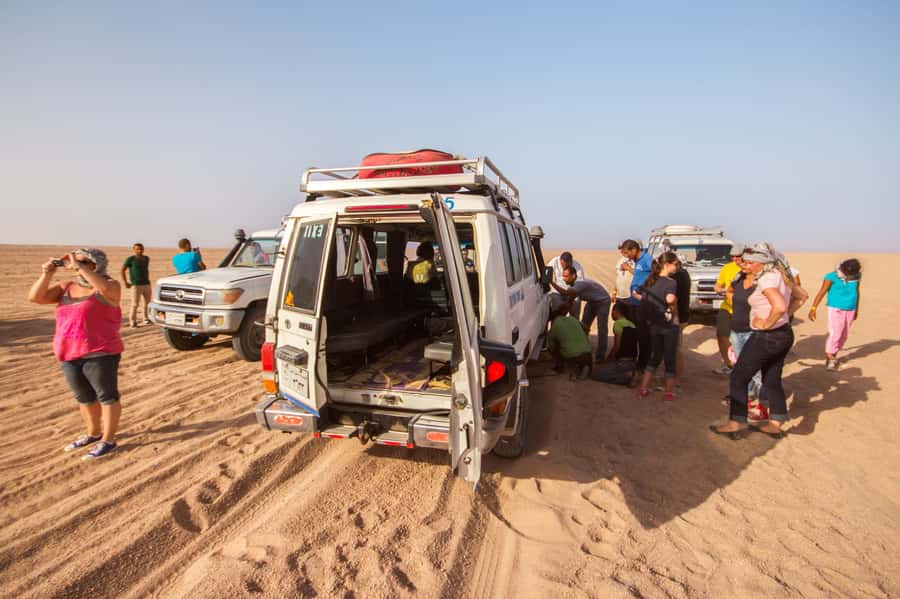 Hurghada: 6-Hour Jeep Desert Safari, Dinner, and Show - Bedouin Village Time: Camel Ride and Small Cultural Stops