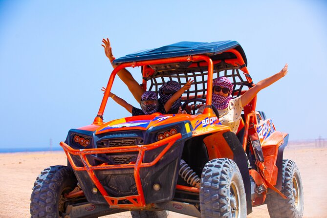 Hurghada Adrenaline Safari: ATV, Buggy, Camel, Dinner & Show - Bedouin village and Sea Horse stop: tea, bread, and camel rides