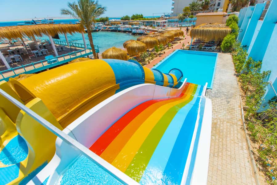 Hurghada: Aqua Park and Beach Experience - The Aqua Park Portion: kid-safe slides and splash zones