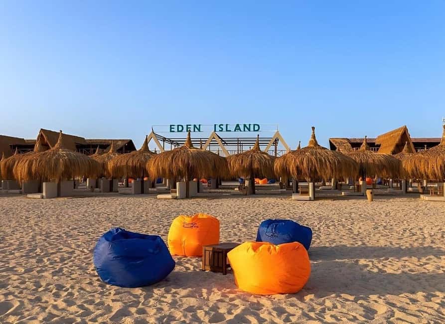 Hurghada: Eden Island Day Trip with Water Sports and Lunch - Sabina Reef snorkeling: where the Red Sea does the talking