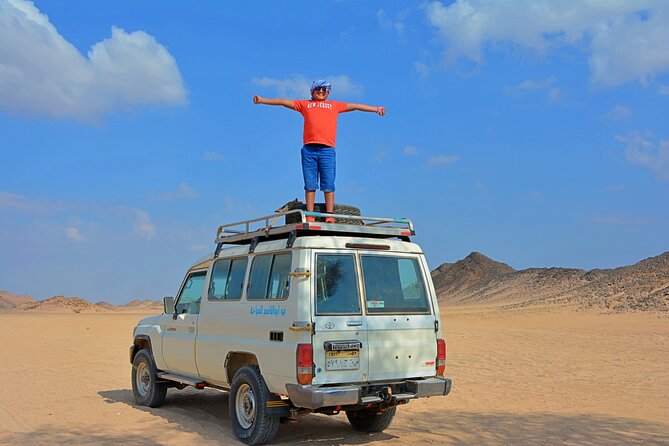 Hurghada: Full Day Jeep, Quad Bike, Buggy and Bedouin Dinner - Jeep Safari on Open Plains: The Real Desert Foundation