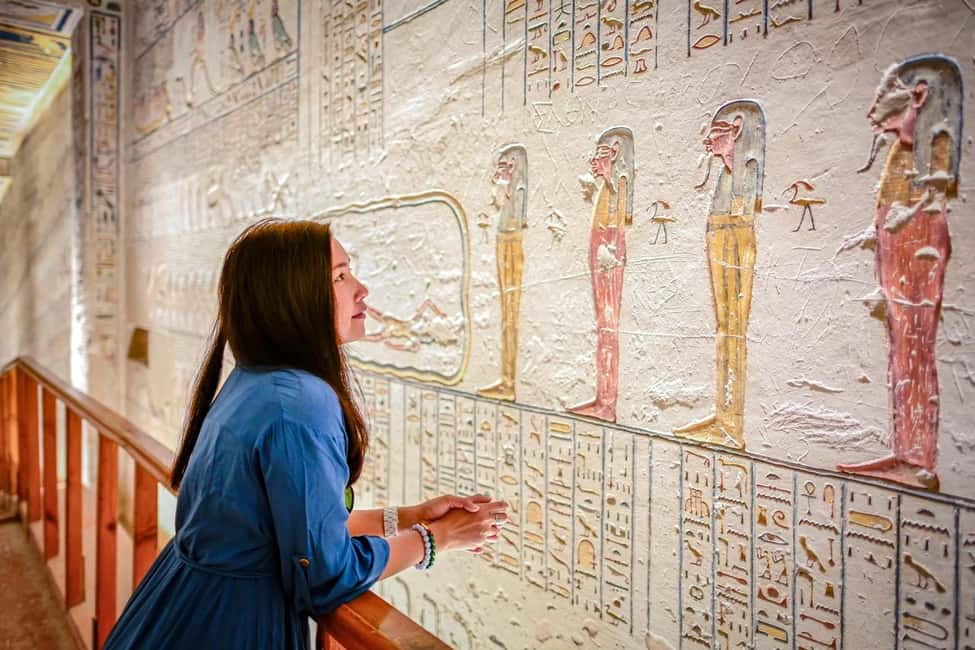 Hurghada: Luxor, Karnak Temple & Valley of the Kings - Valley of the Kings: three tombs, hieroglyphs, and the afterlife story