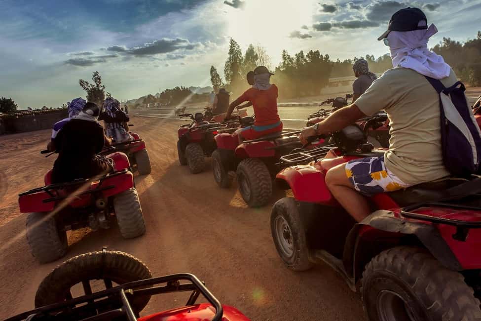 Hurghada: Mega Jeep safari, ATV & Bedouin vibe, and Dinner - BBQ dinner, Tanoura, and fire show: the finale that actually lands