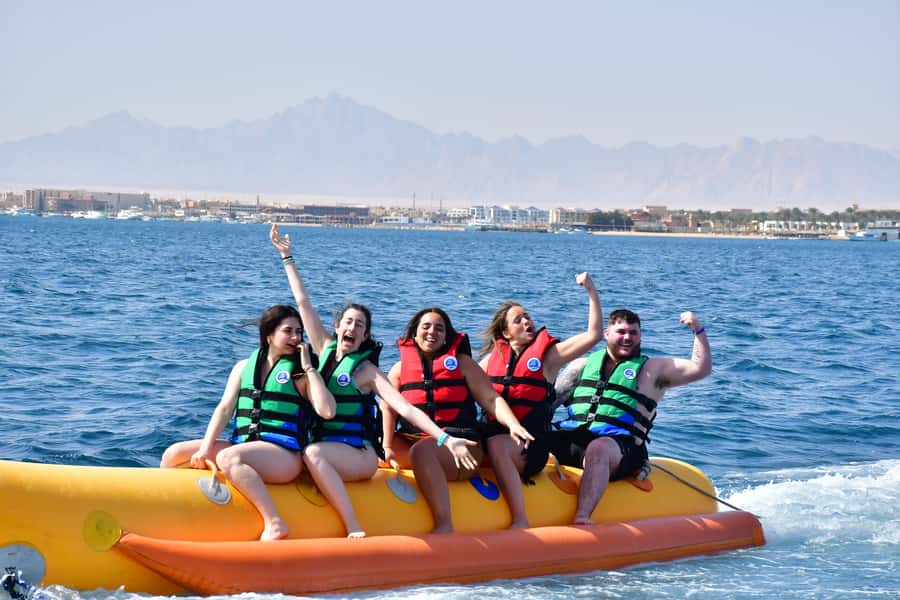 Hurghada: Orange Bay Island with breakfast, lunch & watersports - Getting to the boat: Moreno Horizon pickup and the flow of the day