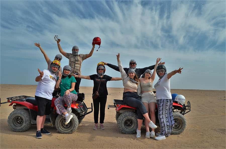 Hurghada: Quad and Buggy Safari with Dinner and Show - Hurghada Desert Rush: Quad, Buggy, and a Sunset Rooftop
