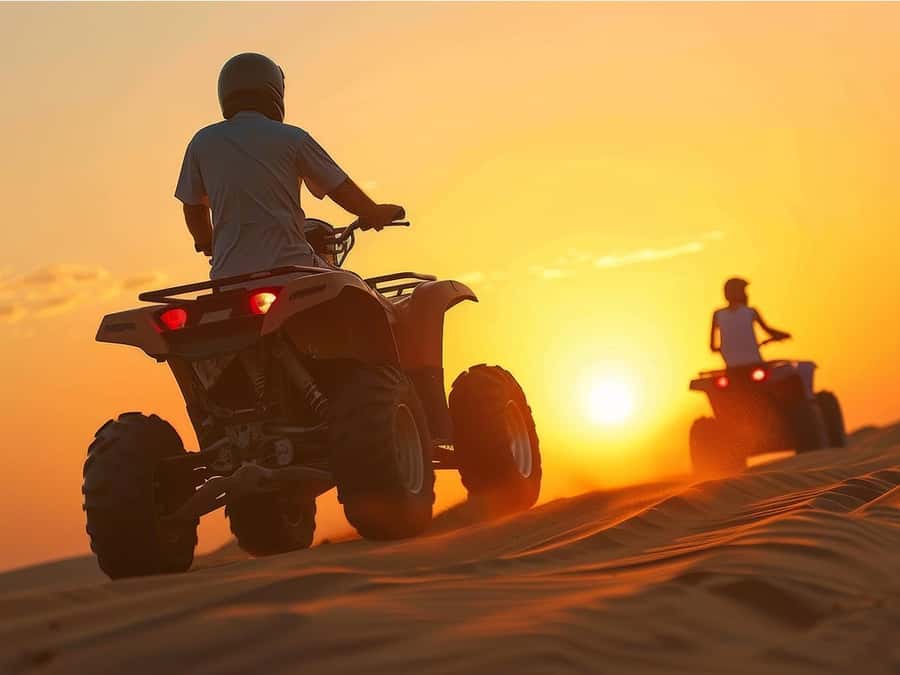 Hurghada: Quad Bike, Camel, Show, Dinner, & Stargazing Trip - Safety and Guide Style: Helmets, Tests, and Group Splits