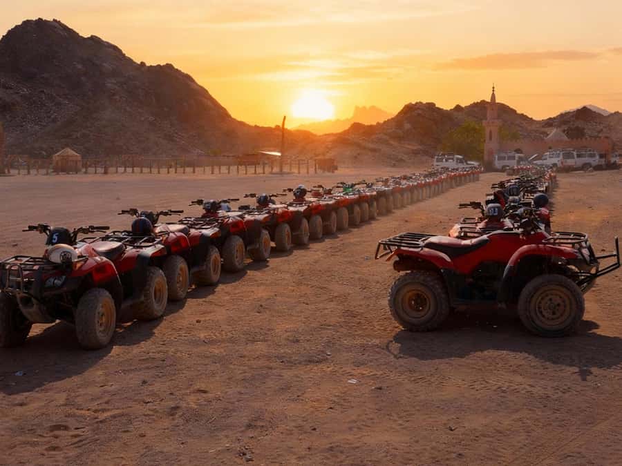 Hurghada: Quad Bike Tour of the Desert and Red Sea - Getting from Hurghada to the quad base: transfer times and meeting points