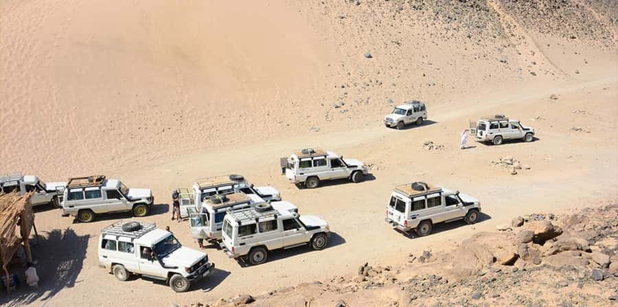 Hurghada: Safari Jeep, Buggy, Camel, Quad, Bedouin Dinner - Pickup and desert prep: gear, clothing, and ID