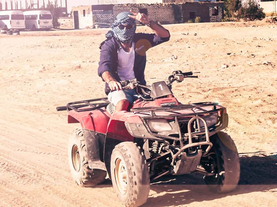Hurghada: Sunrise Quad Bike, Camel and Oriental Breakfast - The safety briefing and test ride: what you learn before you go
