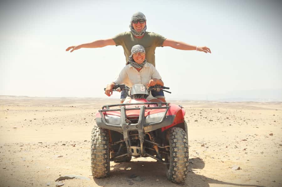 Hurghada: Sunrise Quad Bike, Camel and Oriental Breakfast - Riding the dunes: photo stops, speed, and the Red Sea at first light