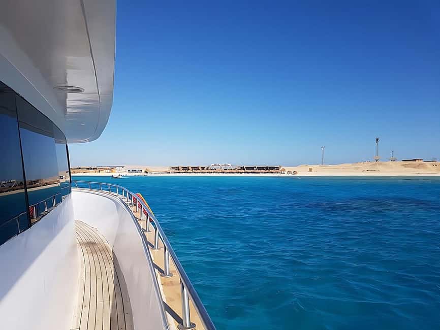 Hurghada:Eden Island Full-Day Trip with Water sports & Lunch - Water sports: banana boat or sofa ride, plus parasailing on the lineup