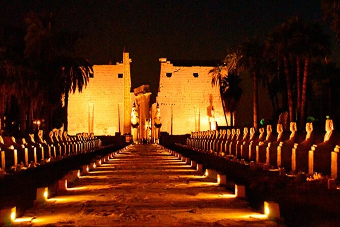 Light and Sound show at Karnak temple. - Getting there: hotel pickup, private transfers, and timing