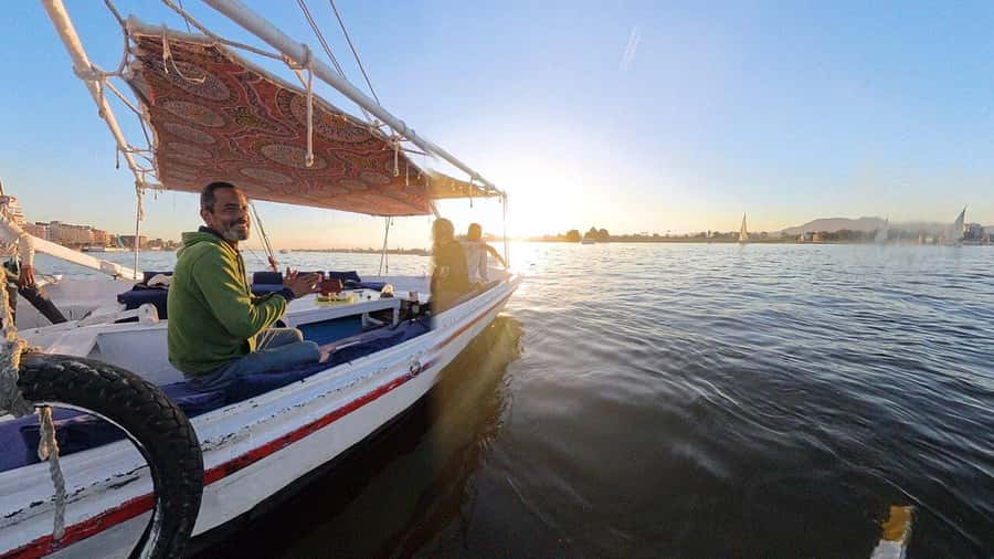 Luxor: Hatshepsut, Valley of Kings and Felucca Ride, Guided - Felucca ride on the Nile at sunset: where the day slows down