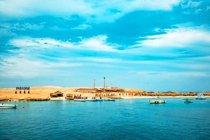 Luxury Cruise to Orange Bay and paradise island Trip-Hurghada - Paradise Island Hurghada: sandy beach time in a protected park