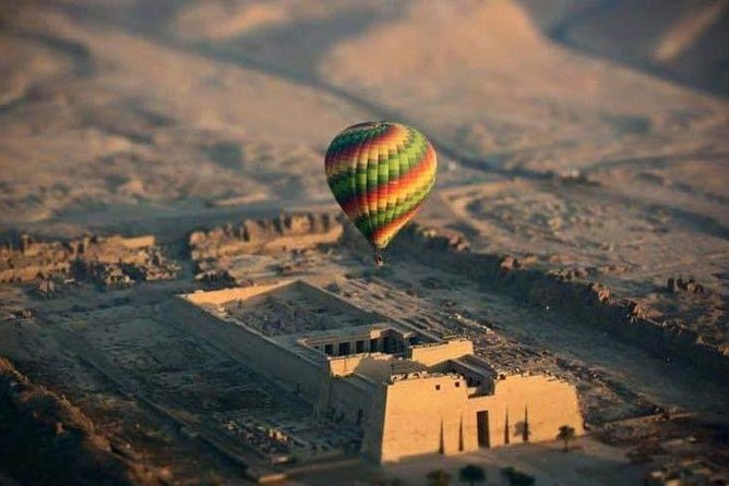 Luxury Hot Air Balloon Riding in Luxor - Over Deir el Bahari and Hatshepsut Temple: the view that makes ground pics make sense