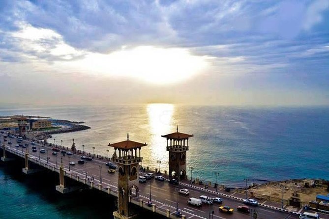 Mirette Tour in Alexandria from Alexandria hotels and Alexandria Port - Stanley Bridge and Montazah Gardens: ocean air and a royal reset