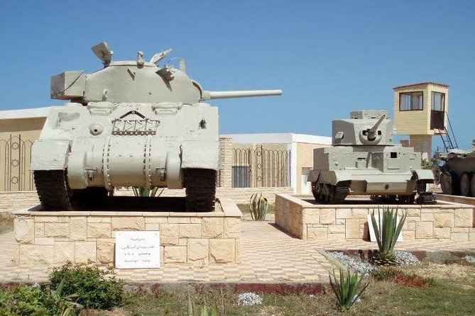 Mirette trip in Alamein from Alexandria port & Alexandria Hotels - War Museum of El Alamein: tanks, flights, and the small details