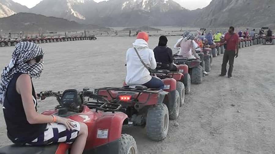 Morning Trip: Desert Safari Riding a Speed Quad Bike, Pickup - Value for $27: What You Get vs. What Can Vary