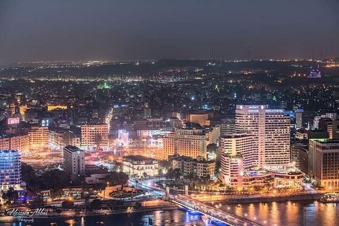 Night Tour in Cairo - Cairo Tower at night: 187 meters of city-scale perspective