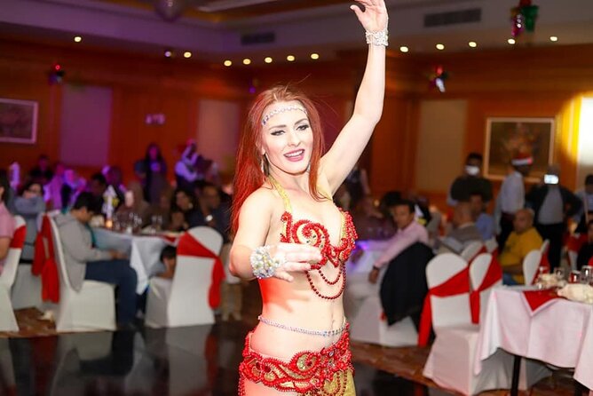 Nile Dinner Cruise on Nile Maxim the Most Luxurious Cruising Restaurant in Cairo - The show schedule: belly dancer, folklore performance, and Oriental music