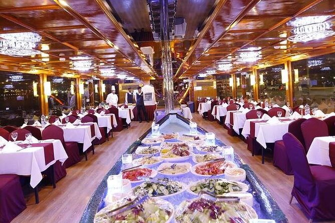 Nile River Dinner Cruise on a Yacht with Open Buffet - The Entertainment: Tanoura, Belly Dance, and Live Singing on Repeat Energy
