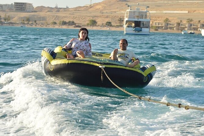Orange Bay Island Full Day Boat Trip with Lunch - Hurghada - Water sports on the itinerary: sofa and banana boat