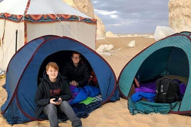 Overnight safari White & Black Desert and the Crystal Mountains - New White Desert Overnight: Dunes, Stars, and Campfire Mint Tea