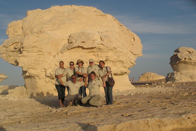 Overnight White Desert Safari Camping from Cairo - Bahariya Oasis and Bawiti: palms against giant dunes