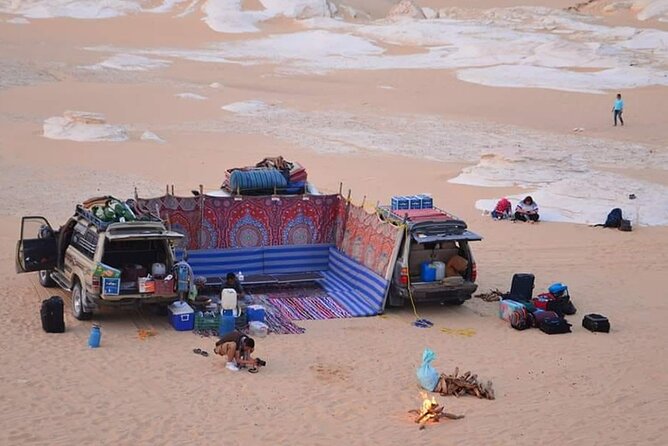 Private 2 Days Jeep Safari to White Desert and Bahariya Oasis - Black Desert + El Hez Village cold springs: the comfort break you’ll appreciate