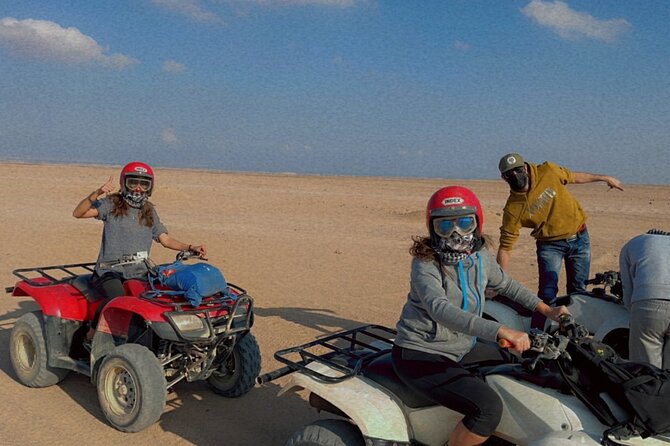 PRIVATE! 3-Hour or 5-Hour Quad Safari Tour to Sahara Desert - Red Sea Speedboat Time in Hurghada: Giftun Reefs and Abu Minqar Island
