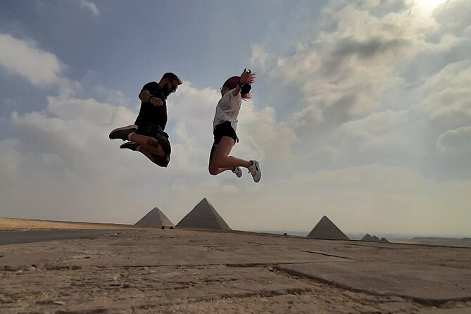 Private ALL INC Trip To Cairo From Hurghada with Camel Ride,( ATV ) & Felucca - Giza Plateau plan: pyramids and Sphinx in a smart order
