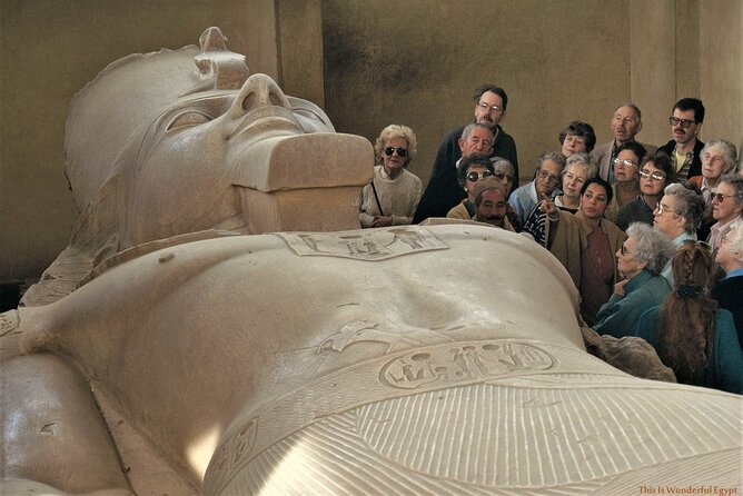 Private All Inclusive;Giza Pyramids,Sphinx,Memphis,Saqqara,Lunch&Camels - Memphis via Mit Rahina Museum: connect the dots back to the capital