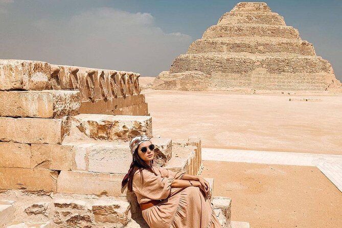 Private All Inclusive;Giza Pyramids,Sphinx,Memphis,Saqqara,Lunch&Camels - Giza Pyramids and Sphinx: the classic start, done with context